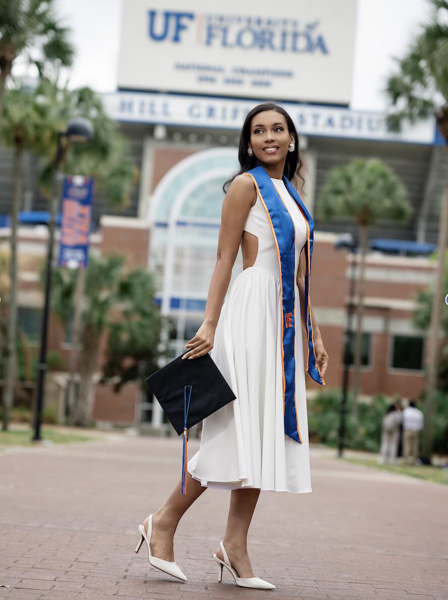 Graduation photo at the University of Florida