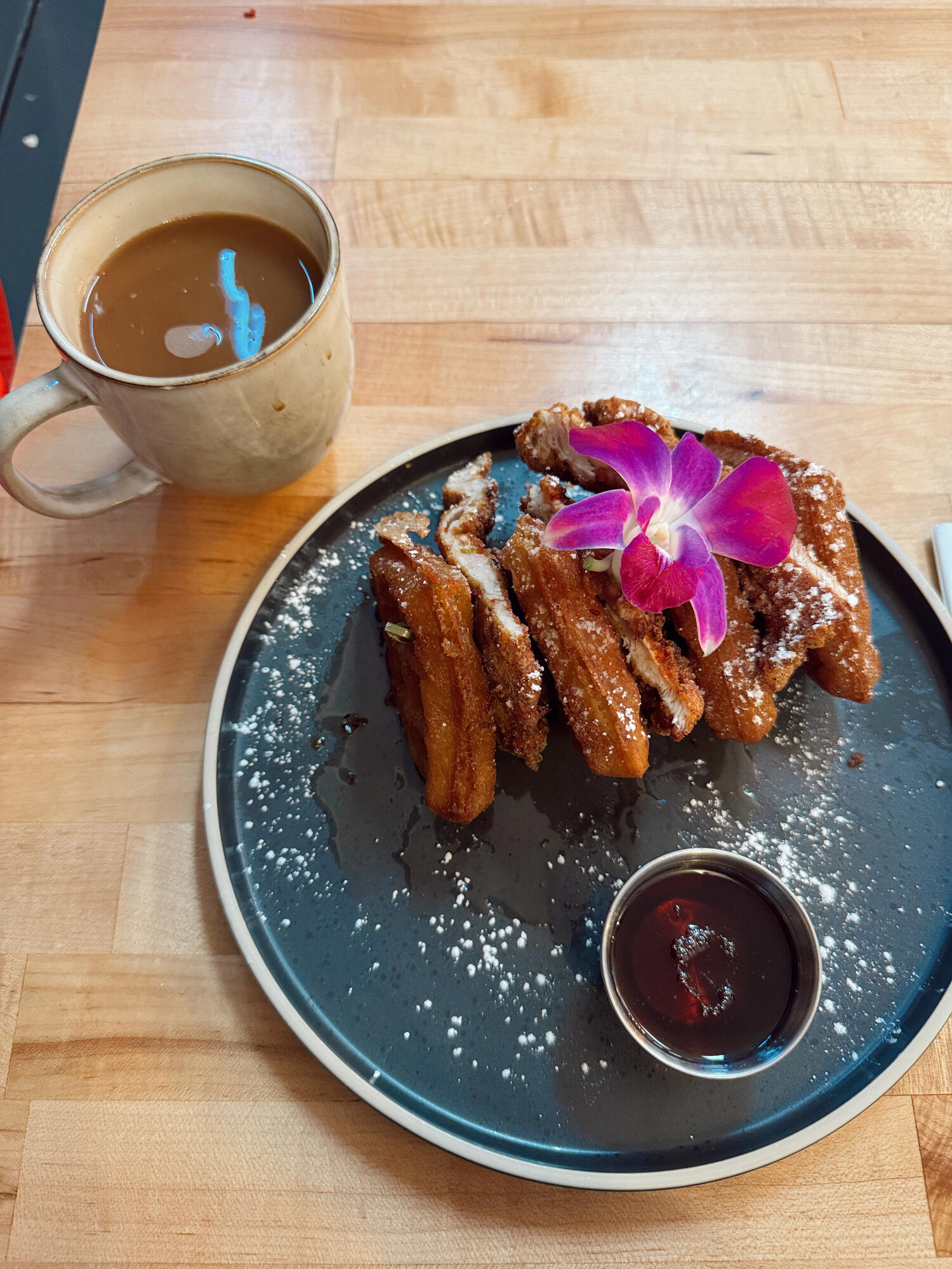 Breakfast at a cafe