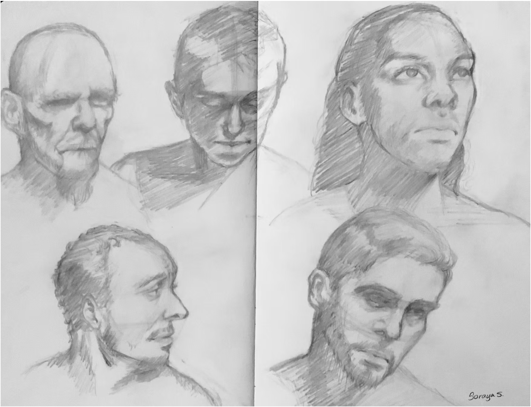 Featured portrait spread illustration