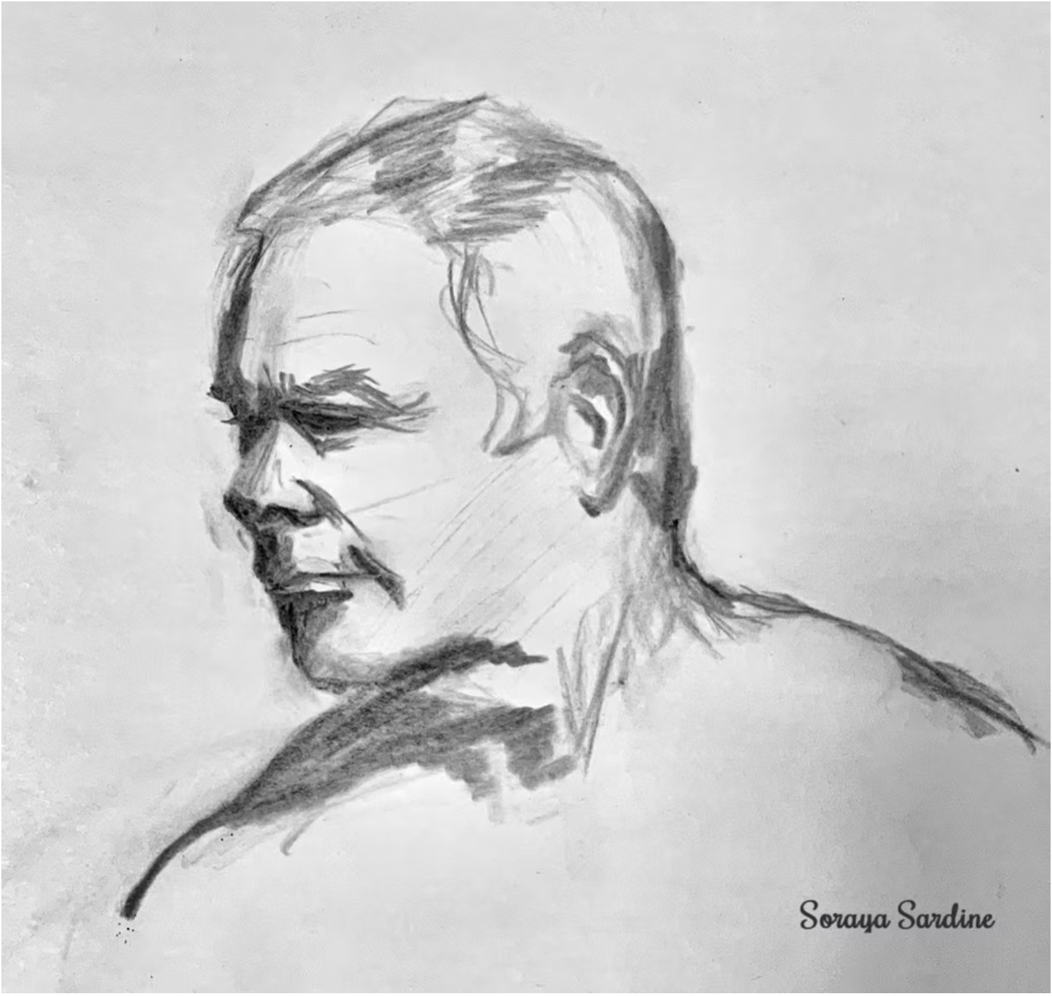 Portrait study illustration